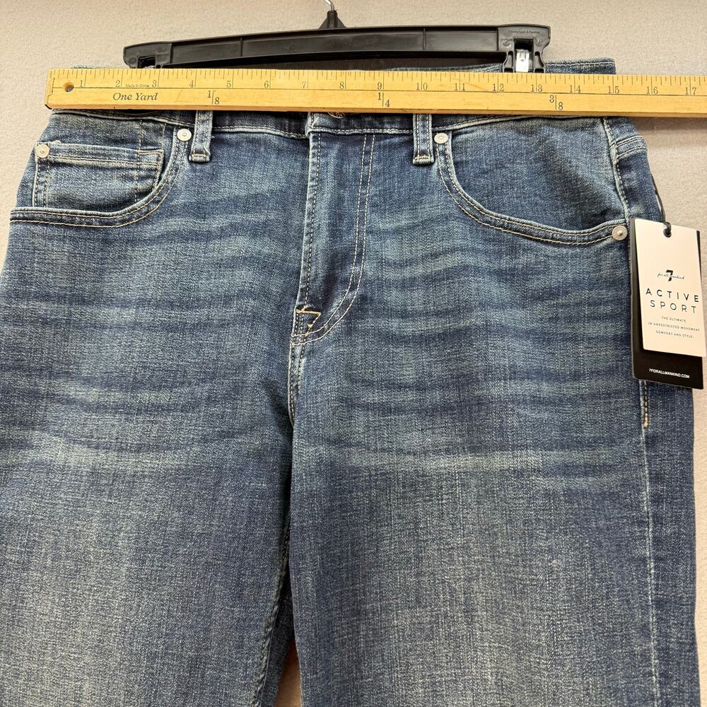 7 For All Mankind Jeans Women's 29 (8) Blue Austyn Relaxed Straight Leg NWT - Picture 11 of 15